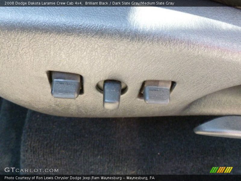 Brilliant Black / Dark Slate Gray/Medium Slate Gray 2008 Dodge Dakota Laramie Crew Cab 4x4
