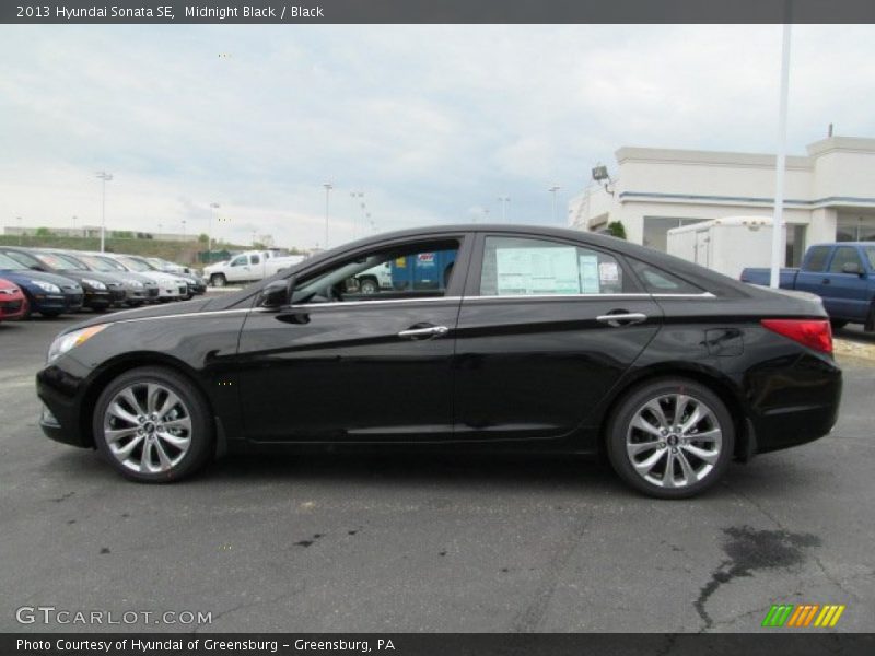 Midnight Black / Black 2013 Hyundai Sonata SE