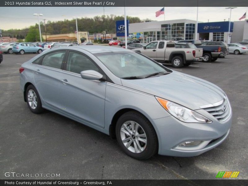 Iridescent Silver Blue Pearl / Gray 2013 Hyundai Sonata GLS