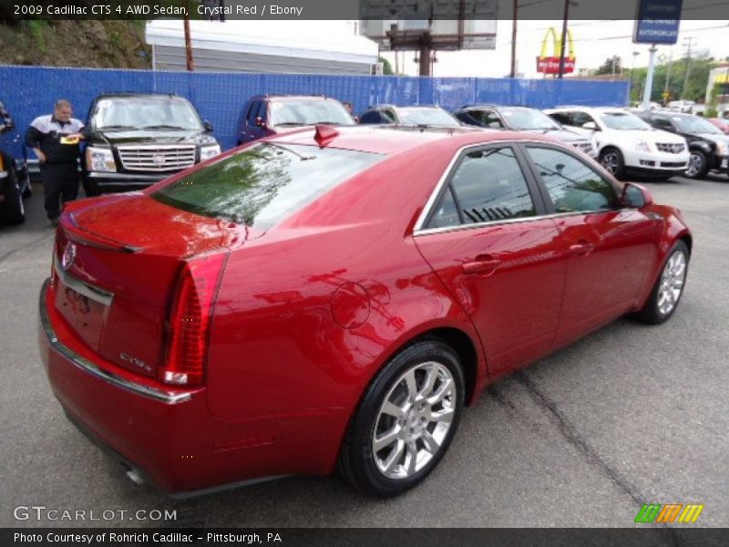 Crystal Red / Ebony 2009 Cadillac CTS 4 AWD Sedan