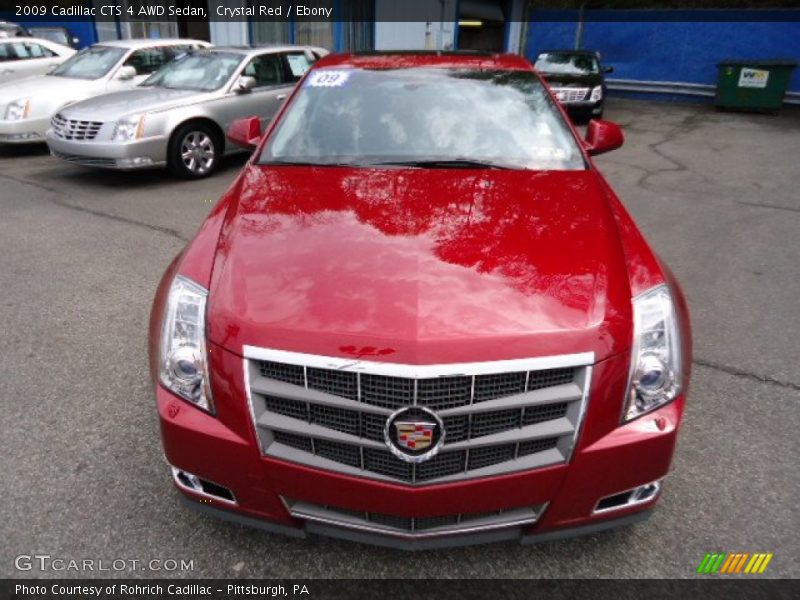Crystal Red / Ebony 2009 Cadillac CTS 4 AWD Sedan