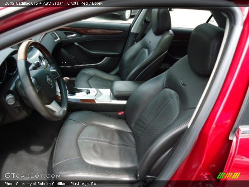 Crystal Red / Ebony 2009 Cadillac CTS 4 AWD Sedan