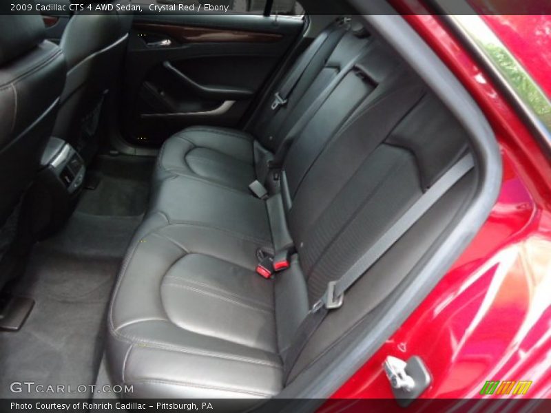 Crystal Red / Ebony 2009 Cadillac CTS 4 AWD Sedan