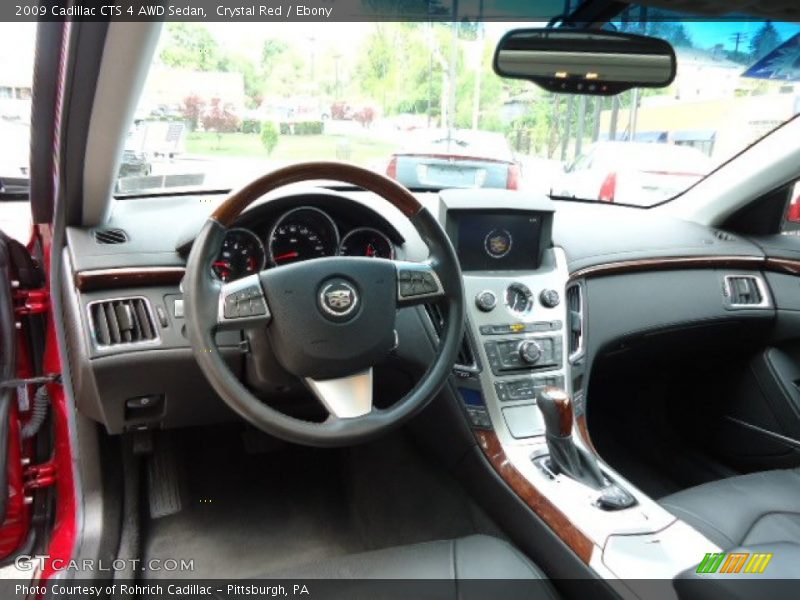 Crystal Red / Ebony 2009 Cadillac CTS 4 AWD Sedan