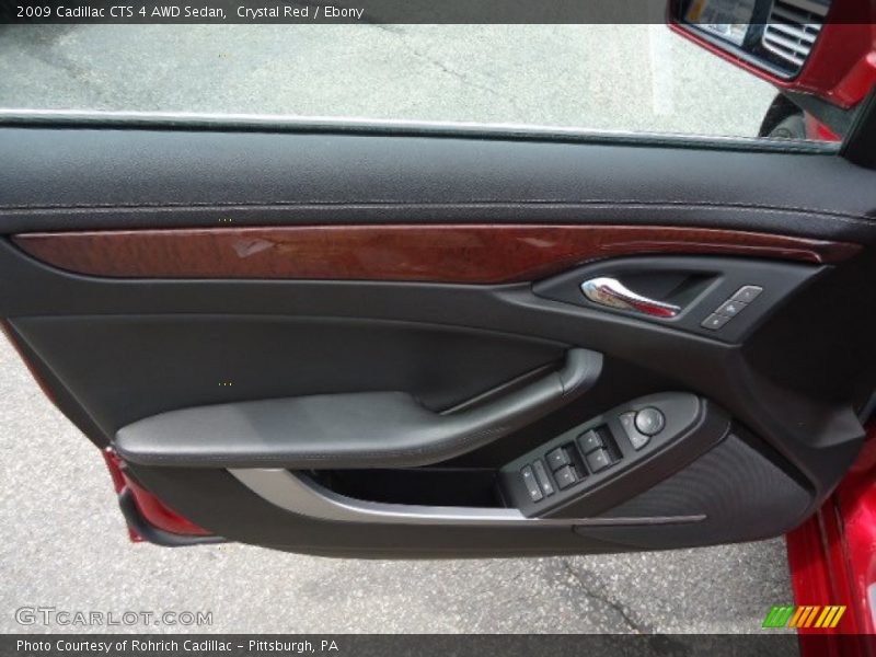 Crystal Red / Ebony 2009 Cadillac CTS 4 AWD Sedan