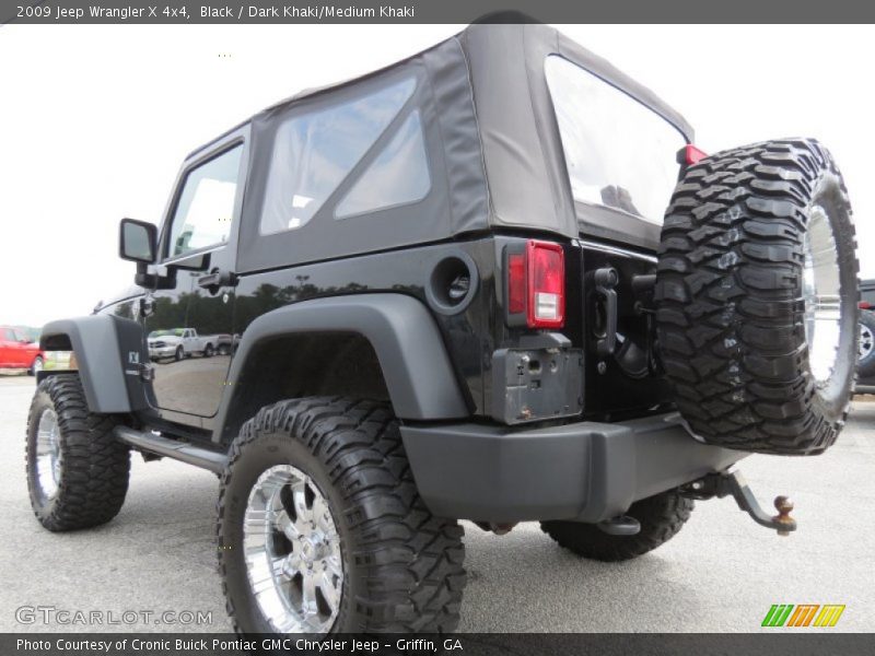 Black / Dark Khaki/Medium Khaki 2009 Jeep Wrangler X 4x4