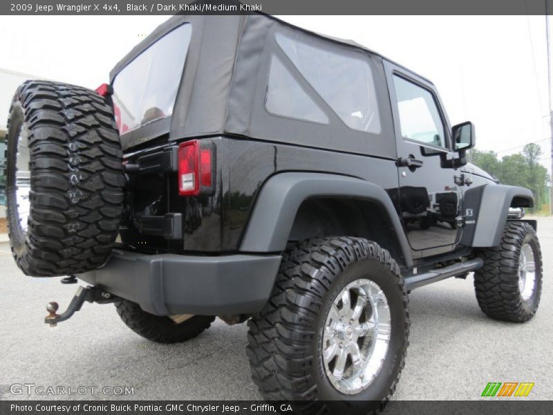 Black / Dark Khaki/Medium Khaki 2009 Jeep Wrangler X 4x4