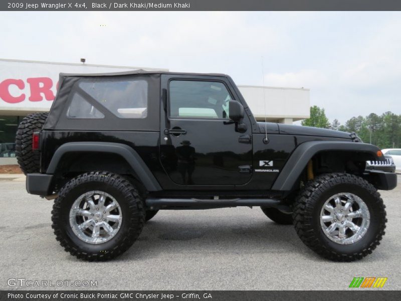 Black / Dark Khaki/Medium Khaki 2009 Jeep Wrangler X 4x4