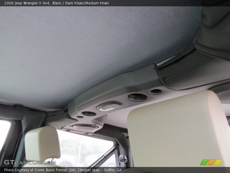 Black / Dark Khaki/Medium Khaki 2009 Jeep Wrangler X 4x4