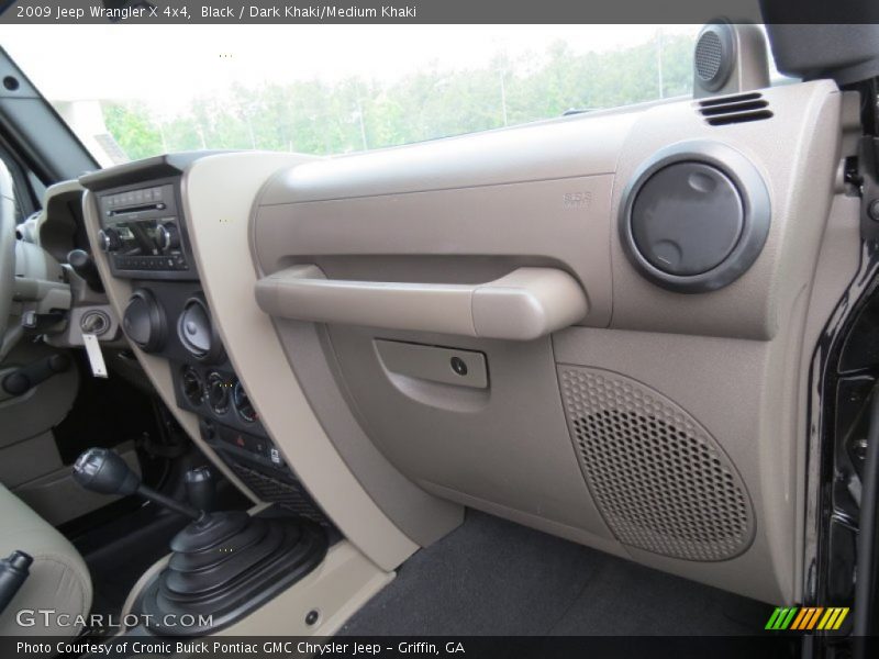 Black / Dark Khaki/Medium Khaki 2009 Jeep Wrangler X 4x4