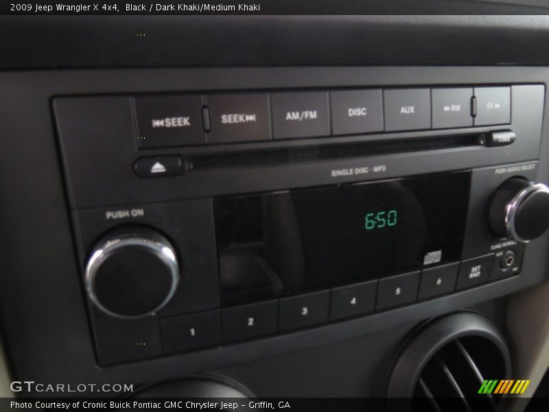 Black / Dark Khaki/Medium Khaki 2009 Jeep Wrangler X 4x4