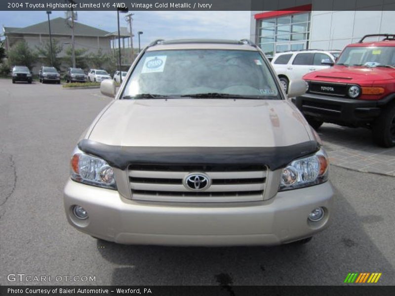 Vintage Gold Metallic / Ivory 2004 Toyota Highlander Limited V6 4WD