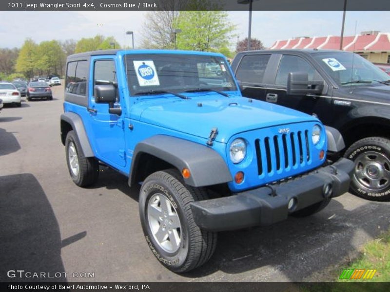 Cosmos Blue / Black 2011 Jeep Wrangler Sport 4x4