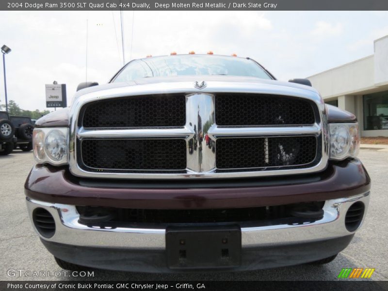 Deep Molten Red Metallic / Dark Slate Gray 2004 Dodge Ram 3500 SLT Quad Cab 4x4 Dually