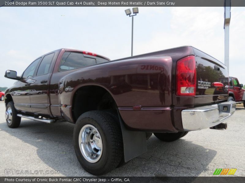Deep Molten Red Metallic / Dark Slate Gray 2004 Dodge Ram 3500 SLT Quad Cab 4x4 Dually