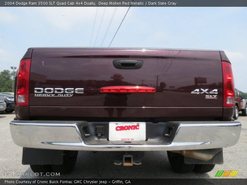 Deep Molten Red Metallic / Dark Slate Gray 2004 Dodge Ram 3500 SLT Quad Cab 4x4 Dually