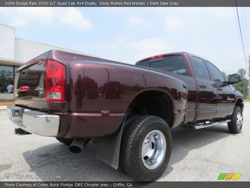 Deep Molten Red Metallic / Dark Slate Gray 2004 Dodge Ram 3500 SLT Quad Cab 4x4 Dually