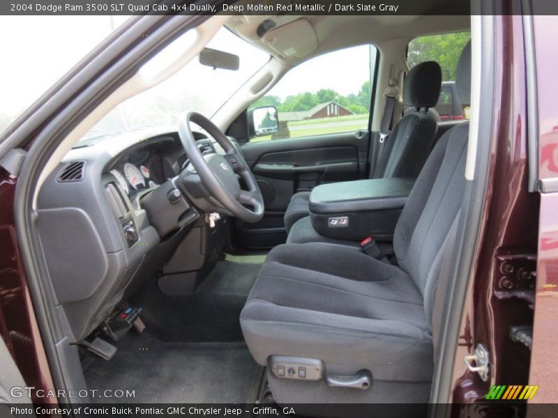 Deep Molten Red Metallic / Dark Slate Gray 2004 Dodge Ram 3500 SLT Quad Cab 4x4 Dually