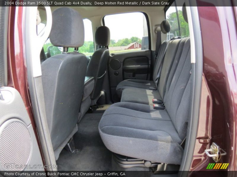 Deep Molten Red Metallic / Dark Slate Gray 2004 Dodge Ram 3500 SLT Quad Cab 4x4 Dually