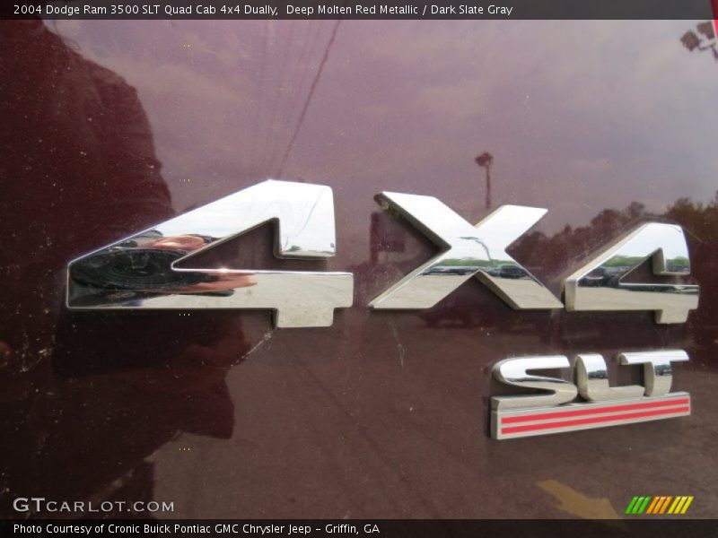 Deep Molten Red Metallic / Dark Slate Gray 2004 Dodge Ram 3500 SLT Quad Cab 4x4 Dually