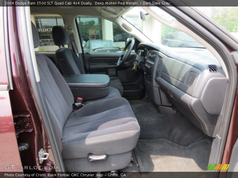 Deep Molten Red Metallic / Dark Slate Gray 2004 Dodge Ram 3500 SLT Quad Cab 4x4 Dually