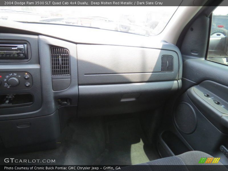 Deep Molten Red Metallic / Dark Slate Gray 2004 Dodge Ram 3500 SLT Quad Cab 4x4 Dually