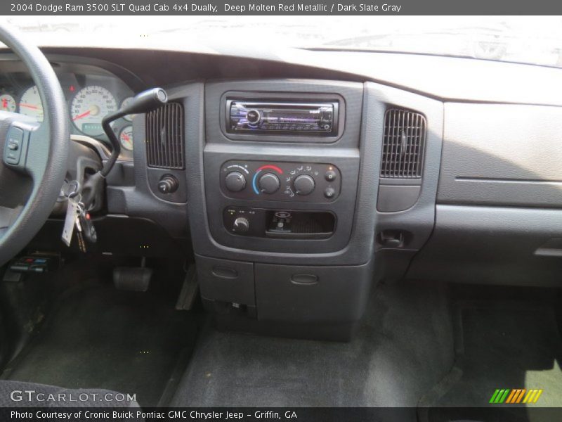 Deep Molten Red Metallic / Dark Slate Gray 2004 Dodge Ram 3500 SLT Quad Cab 4x4 Dually