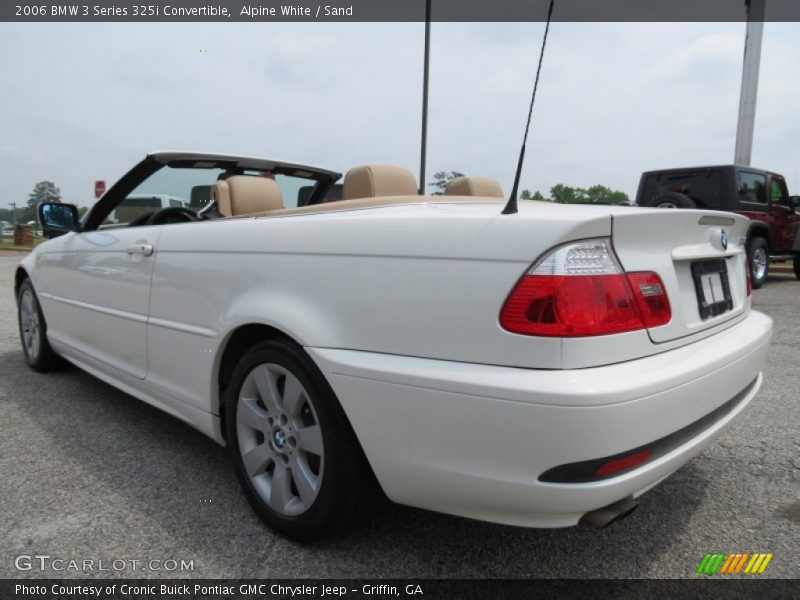 Alpine White / Sand 2006 BMW 3 Series 325i Convertible