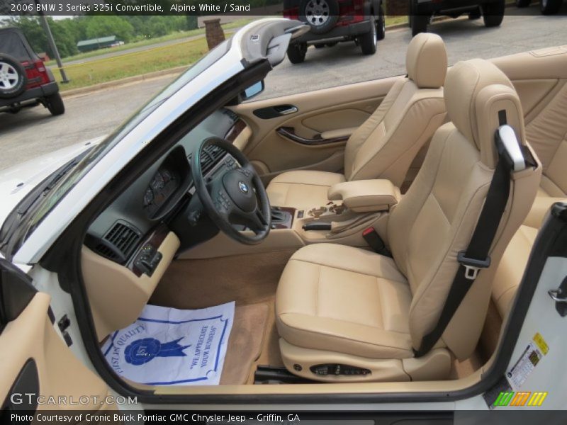 Alpine White / Sand 2006 BMW 3 Series 325i Convertible