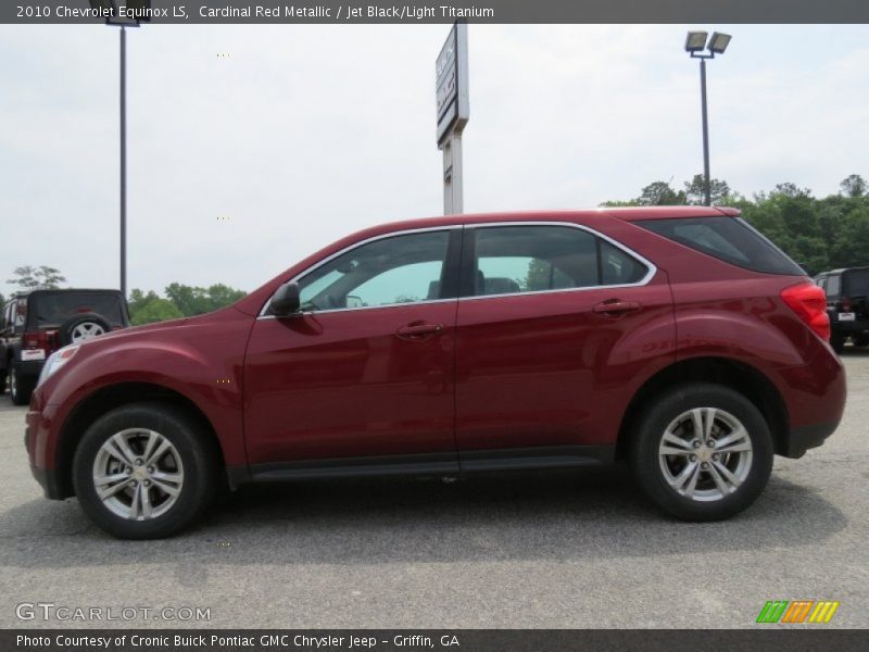 Cardinal Red Metallic / Jet Black/Light Titanium 2010 Chevrolet Equinox LS