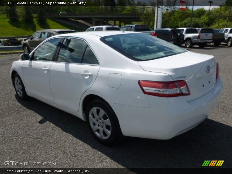 Super White / Ash Gray 2010 Toyota Camry LE