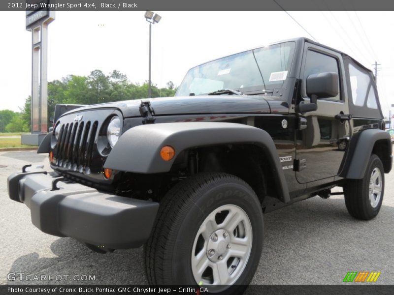 Black / Black 2012 Jeep Wrangler Sport 4x4