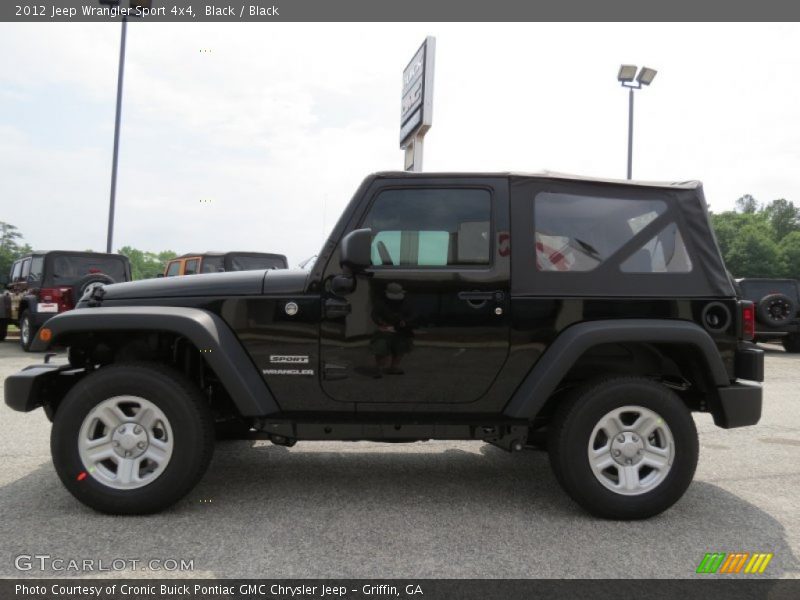 Black / Black 2012 Jeep Wrangler Sport 4x4