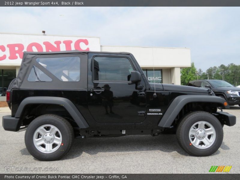 Black / Black 2012 Jeep Wrangler Sport 4x4