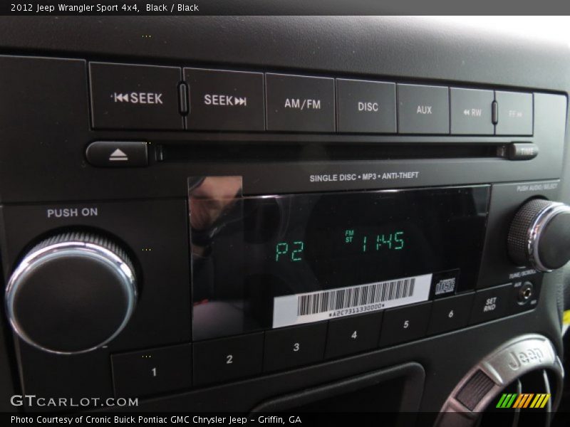 Black / Black 2012 Jeep Wrangler Sport 4x4