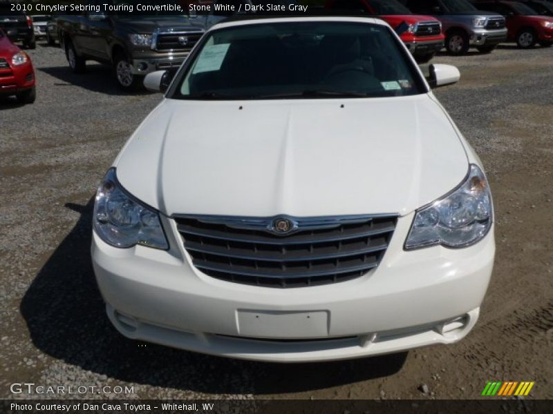 Stone White / Dark Slate Gray 2010 Chrysler Sebring Touring Convertible