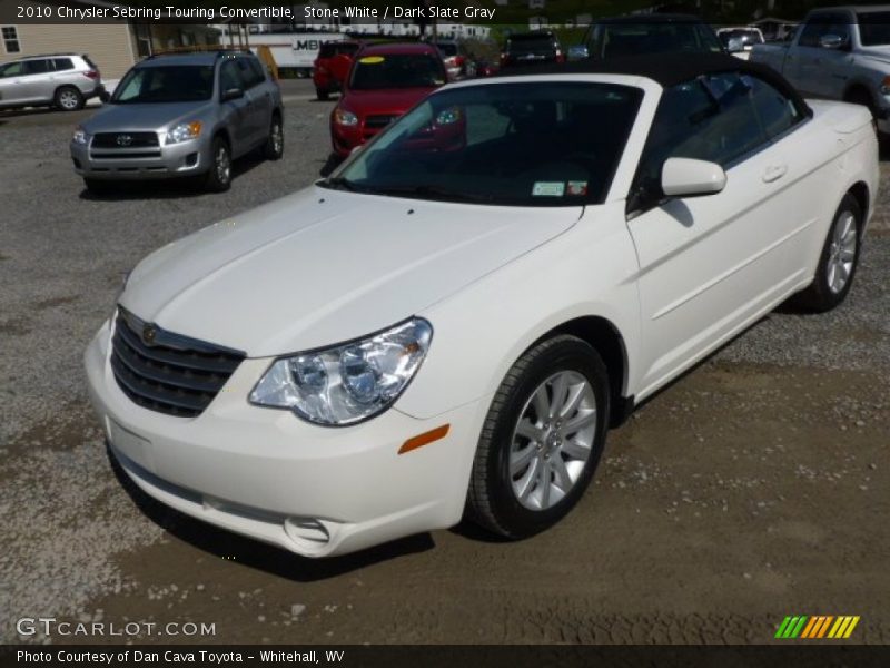 Stone White / Dark Slate Gray 2010 Chrysler Sebring Touring Convertible