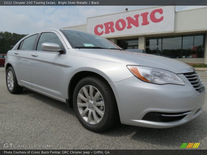 Bright Silver Metallic / Black 2012 Chrysler 200 Touring Sedan