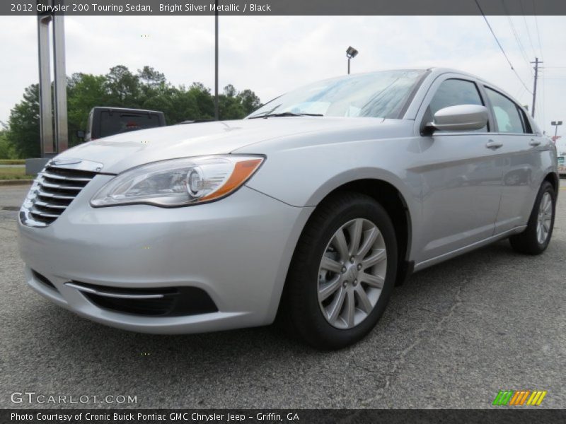 Bright Silver Metallic / Black 2012 Chrysler 200 Touring Sedan
