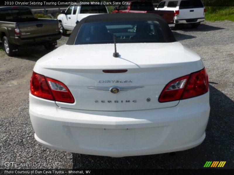 Stone White / Dark Slate Gray 2010 Chrysler Sebring Touring Convertible