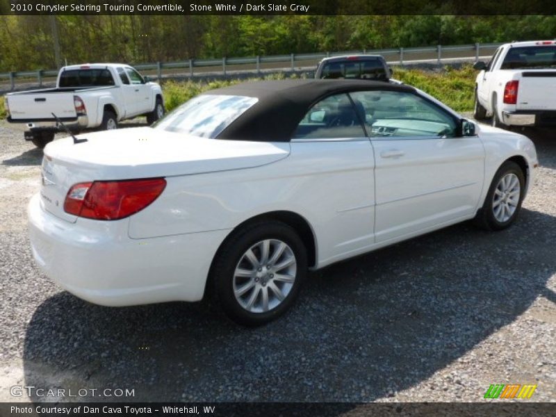 Stone White / Dark Slate Gray 2010 Chrysler Sebring Touring Convertible