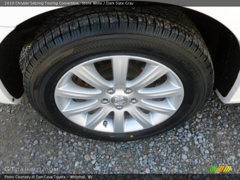 Stone White / Dark Slate Gray 2010 Chrysler Sebring Touring Convertible