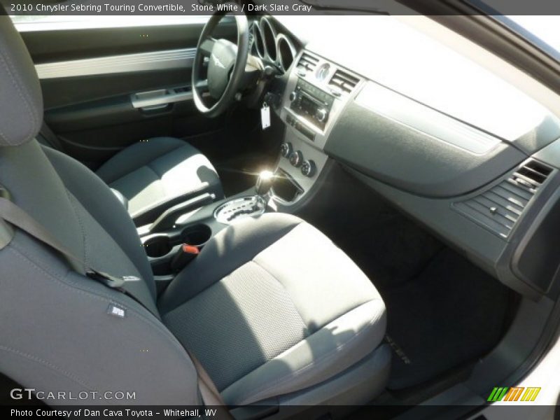 Stone White / Dark Slate Gray 2010 Chrysler Sebring Touring Convertible