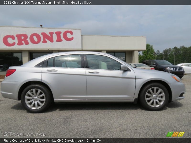 Bright Silver Metallic / Black 2012 Chrysler 200 Touring Sedan