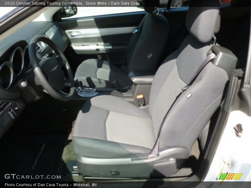 Stone White / Dark Slate Gray 2010 Chrysler Sebring Touring Convertible