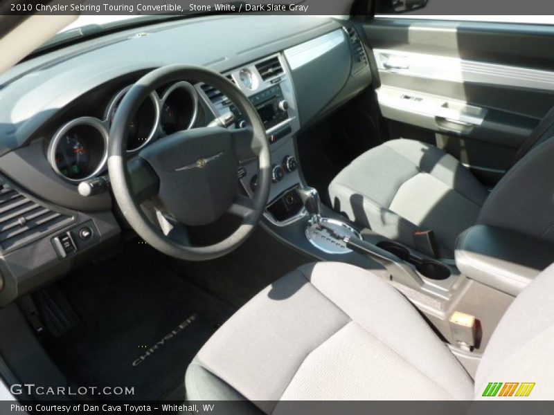 Stone White / Dark Slate Gray 2010 Chrysler Sebring Touring Convertible