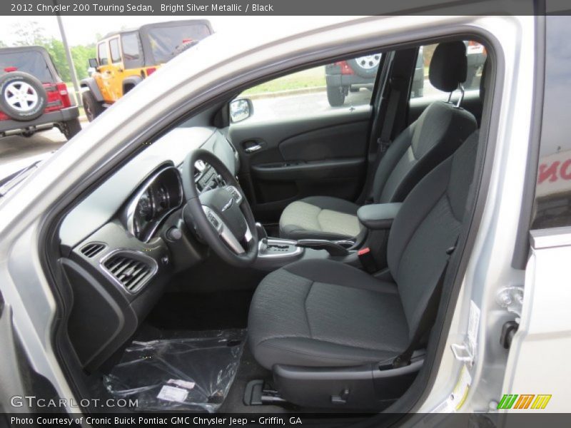 Bright Silver Metallic / Black 2012 Chrysler 200 Touring Sedan