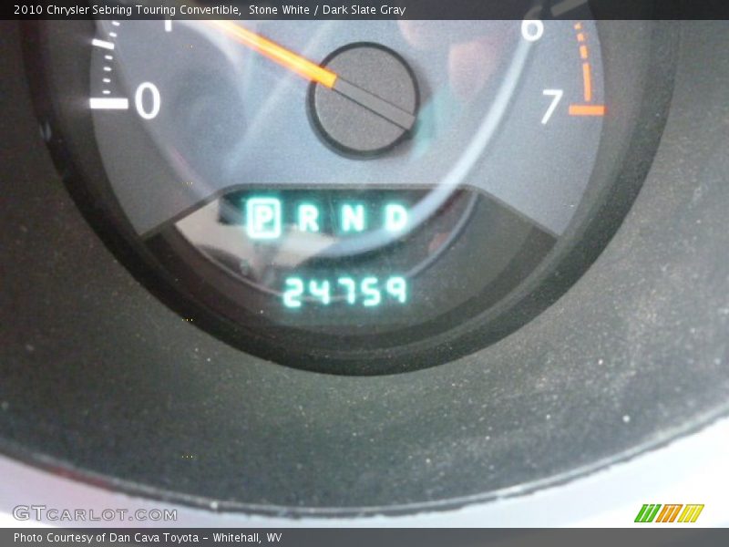 Stone White / Dark Slate Gray 2010 Chrysler Sebring Touring Convertible