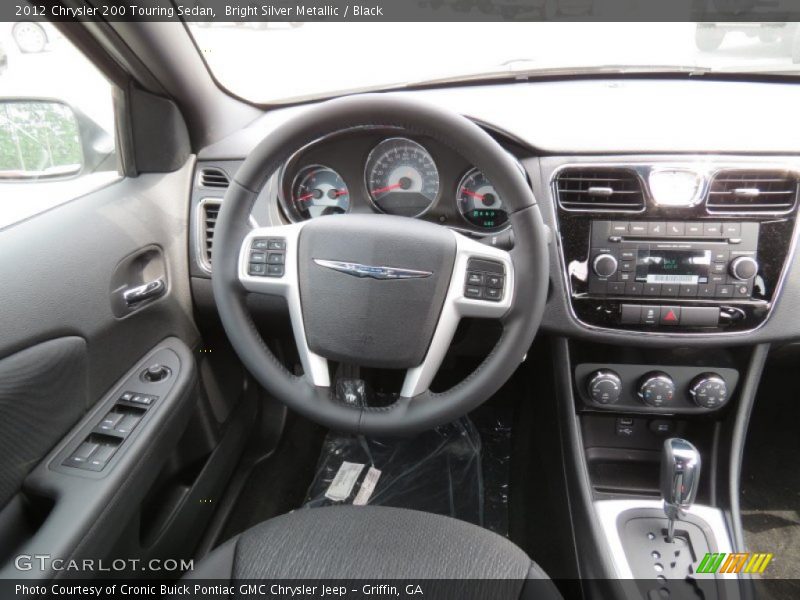 Bright Silver Metallic / Black 2012 Chrysler 200 Touring Sedan