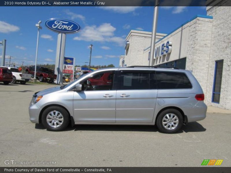 Alabaster Silver Metallic / Gray 2010 Honda Odyssey EX-L